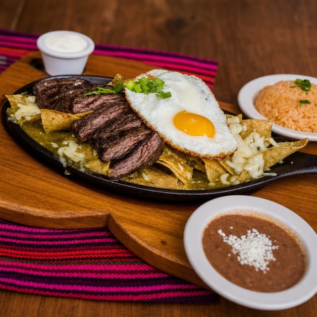 Carne Asada Chilaquiles.