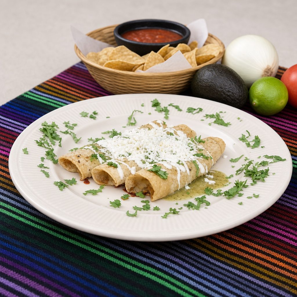 Mini Flautas Tray.