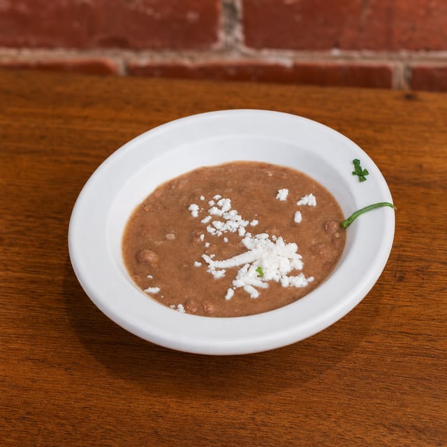Re-fried Beans.