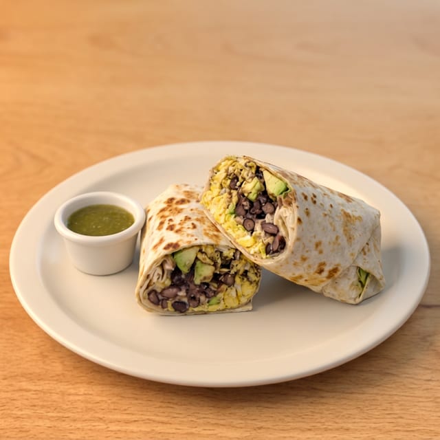 Black Bean Breakfast Wrap.