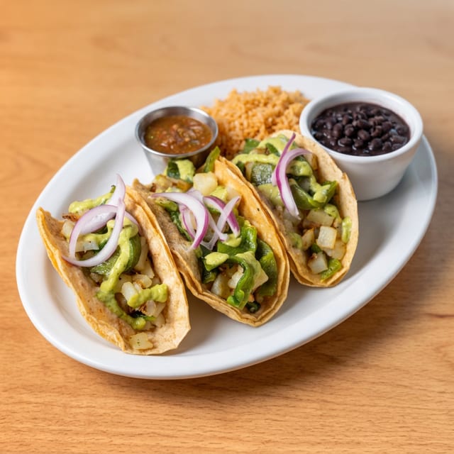 Papas Con Rajas Tacos.