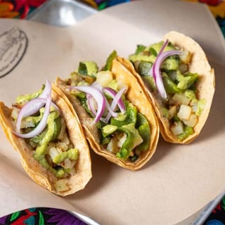 Papas Con Rajas Tacos